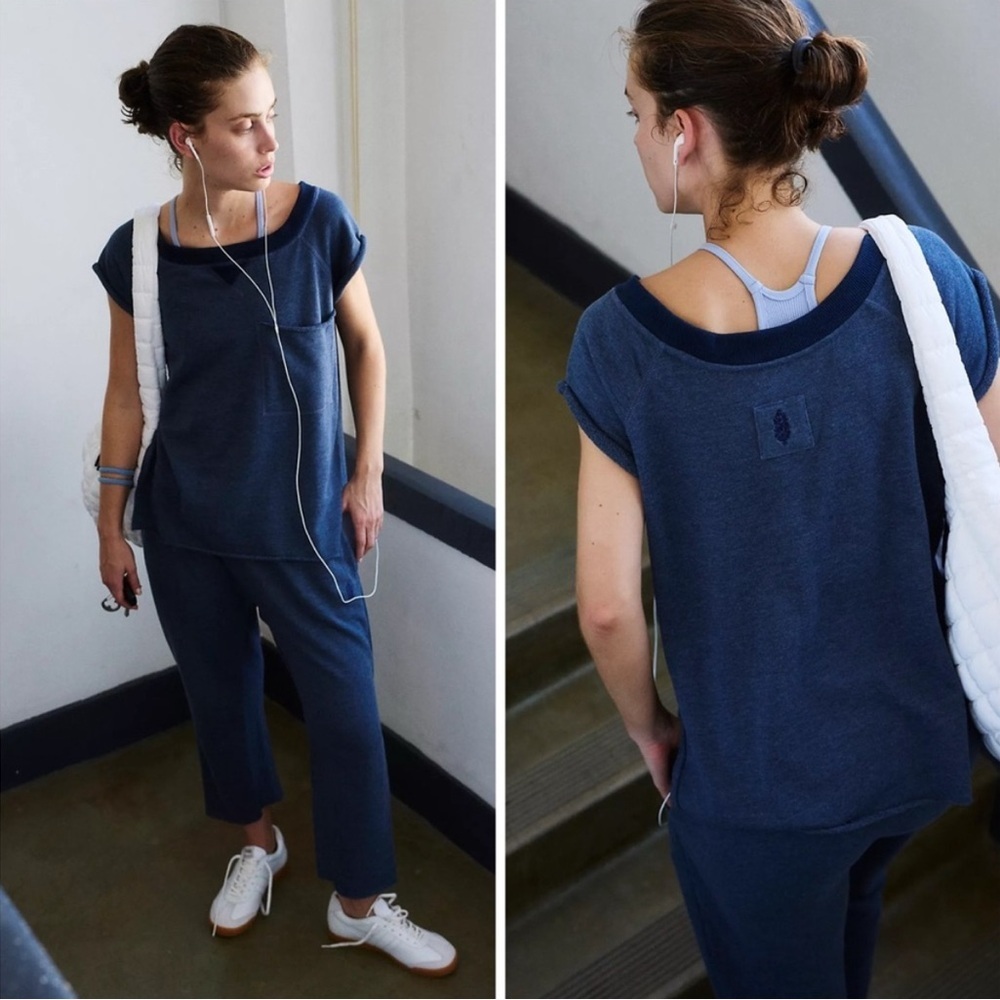 Free People Winning Stretch Set in Midnight Navy
